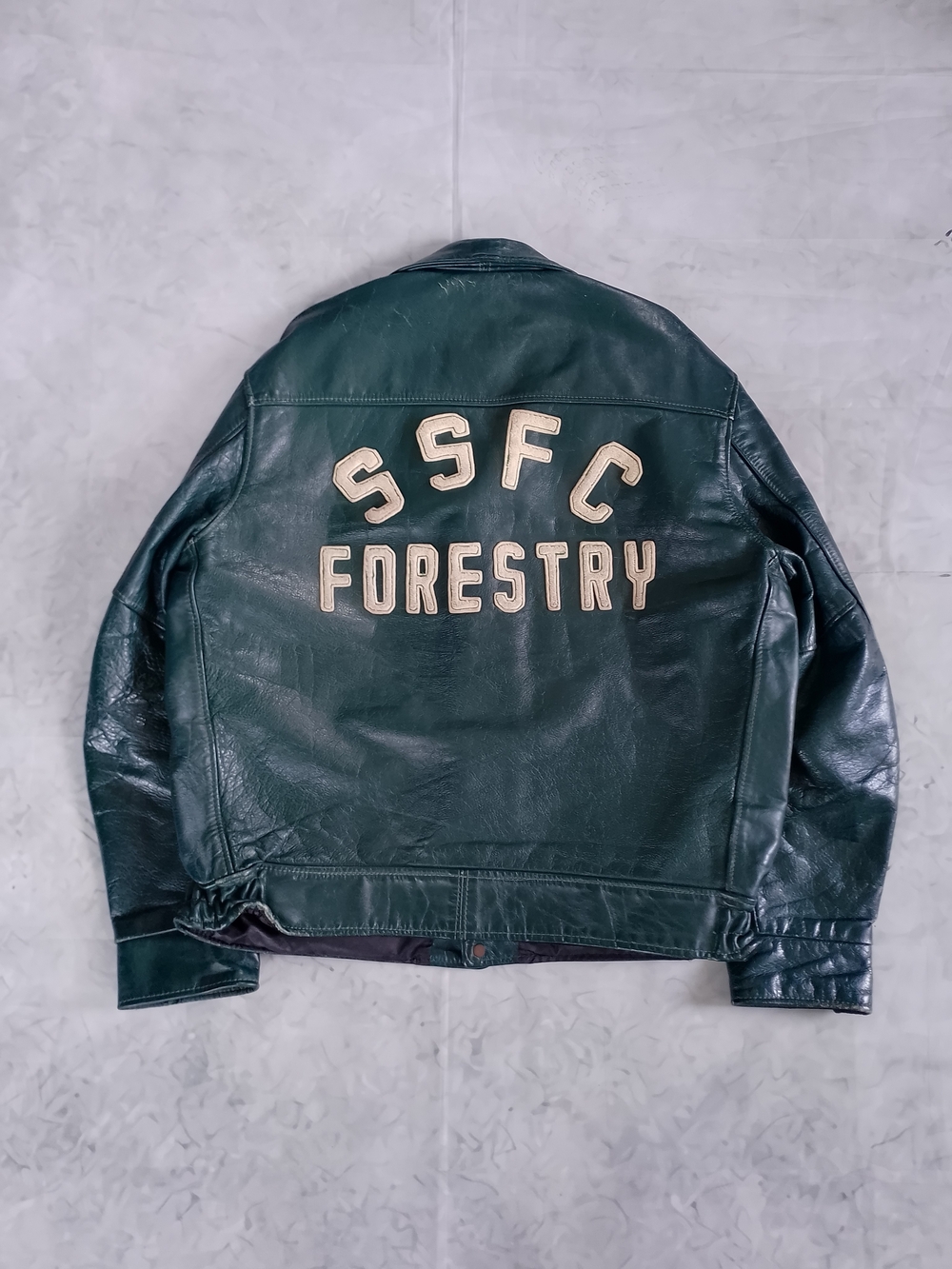 Vintage SIR SANDFORD FLEMING SCENTIA ARBOR FORESTERY Lettermans Leather Jacket
